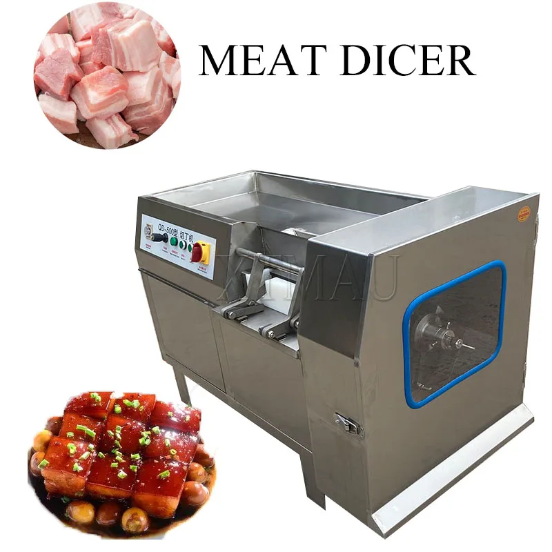 Electric Meat Slicer 500Kg/H Commercial Stainless Steel Automatic Vegetable Cutter Grinder Home Appliance - Image 2