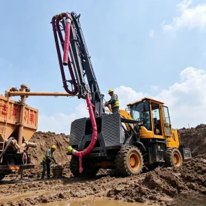 YG 18m 21m 25m Crawler Toy Swing Concrete Truck Mounted 37m Trailer Type Boom Pump Rubber Track Concrete Pump Customized