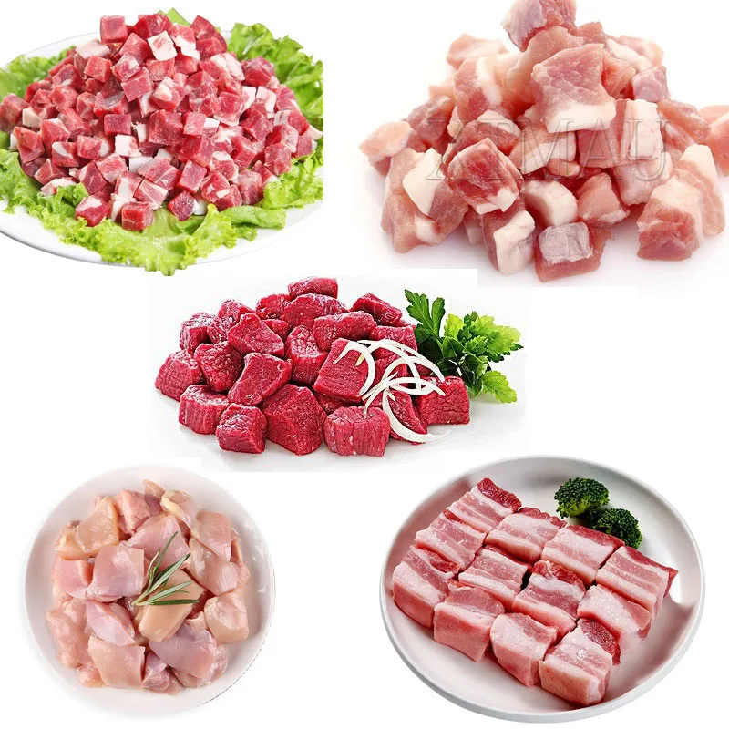 Electric Meat Slicer 500Kg/H Commercial Stainless Steel Automatic Vegetable Cutter Grinder Home Appliance - Image 3