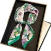 New 100% Natural Silk Scarf Women Headband Print Pashmina Foulard Female Bandana Scarves Hijab Shawl Wraps Square Headkerchief
